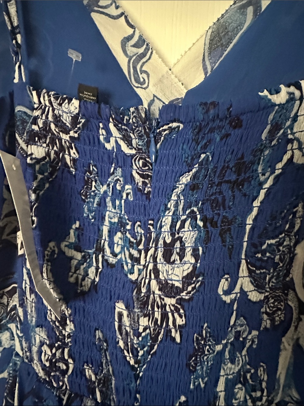 NWT WHBM Blue Floral Maxi Dress - Picture 10 of 10